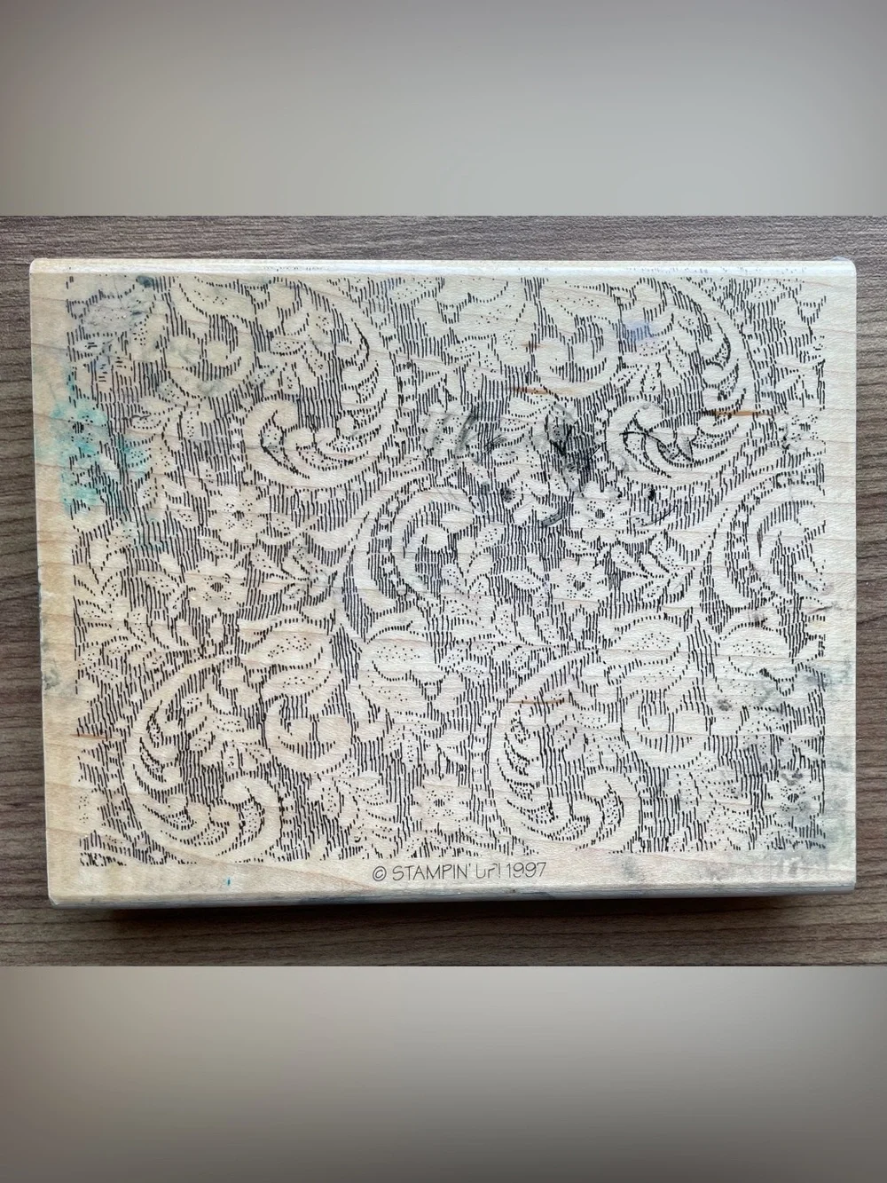 Stampin Up! vintage wood